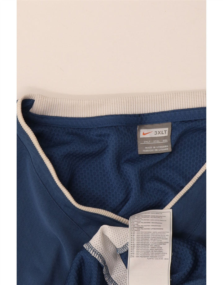 Canotta alta da uomo Nike 3XL poliestere color block blu
