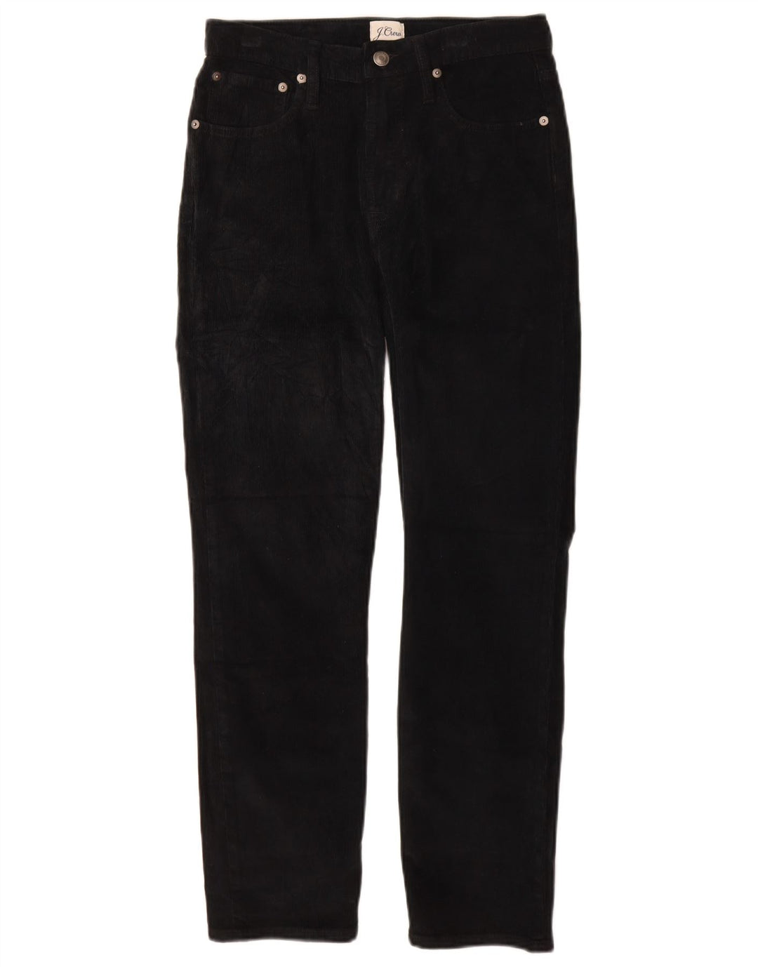 Pantaloni slim da donna in velluto a coste J. CREW W27 L27 cotone nero