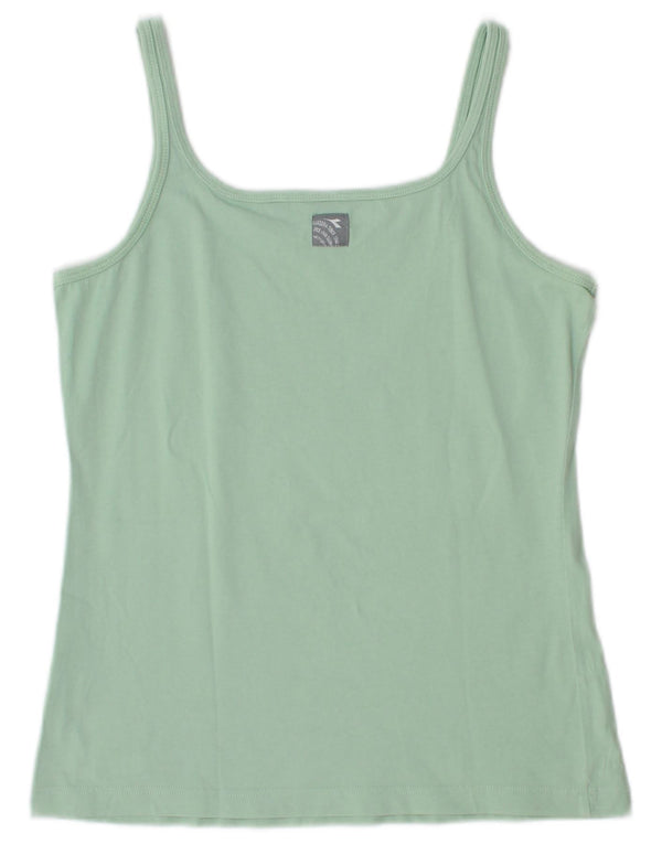 Diadora Womens Cami Top UK 14 Large Turchese Cotone