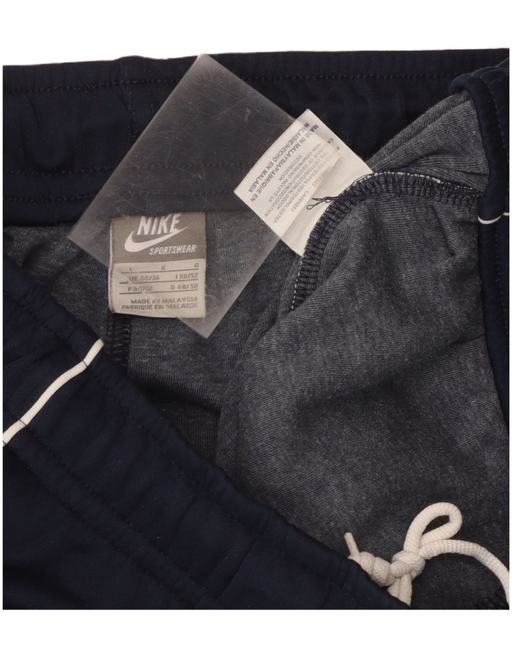 Pantaloni da tuta da uomo Nike Large in poliestere blu navy