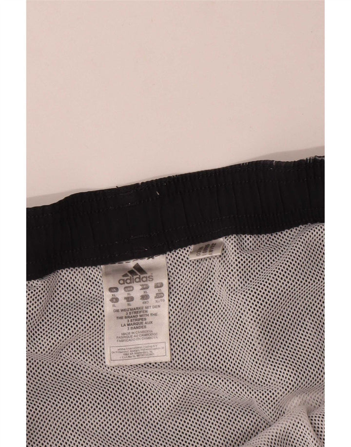 Pantaloncini sportivi Adidas da uomo XL in poliestere a quadri neri