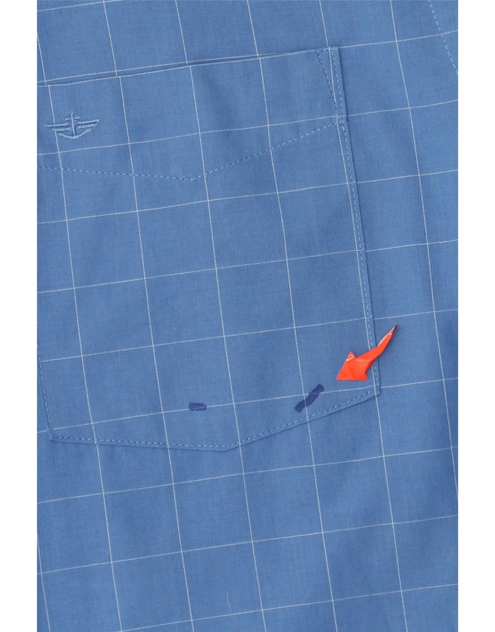 Camicia a quadri da uomo Dockers in cotone a quadri grandi blu