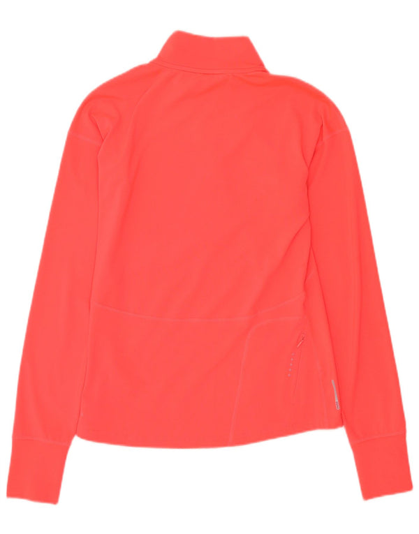 Puma Uomo Running Zip Neck Pullover Tuta da ginnastica Top Small Rosa Poliestere