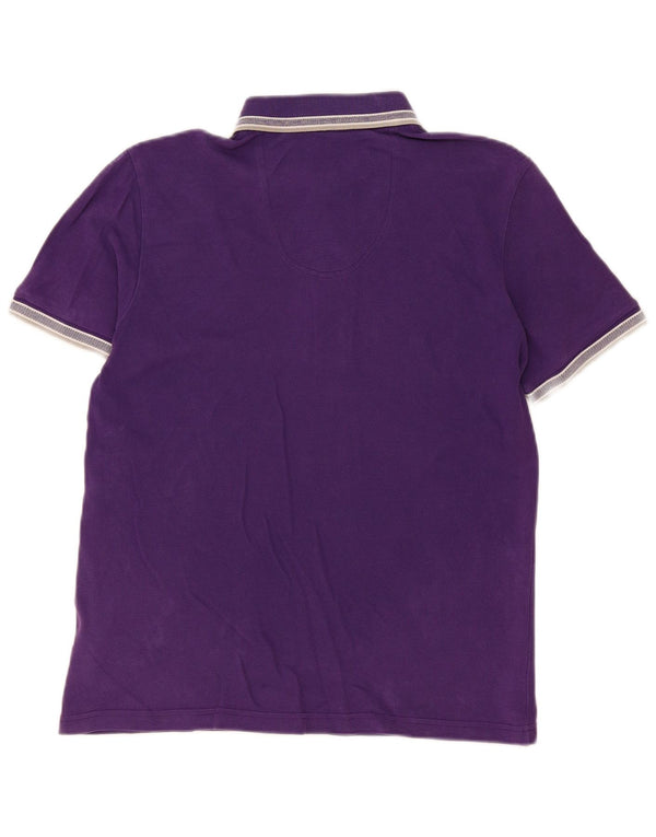 Polo da uomo Hugo Boss in cotone viola medio
