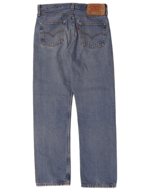 LEVI'S Jeans dritti da uomo 501 W30 L30 cotone blu