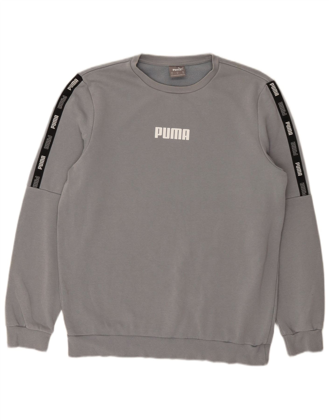 Felpa grafica da uomo Puma, maglione color block blu medio