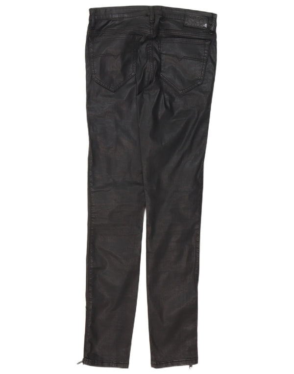 Pantaloni cargo skinny cerati Skinzee-xp da donna Diesel W27 L32 cotone nero