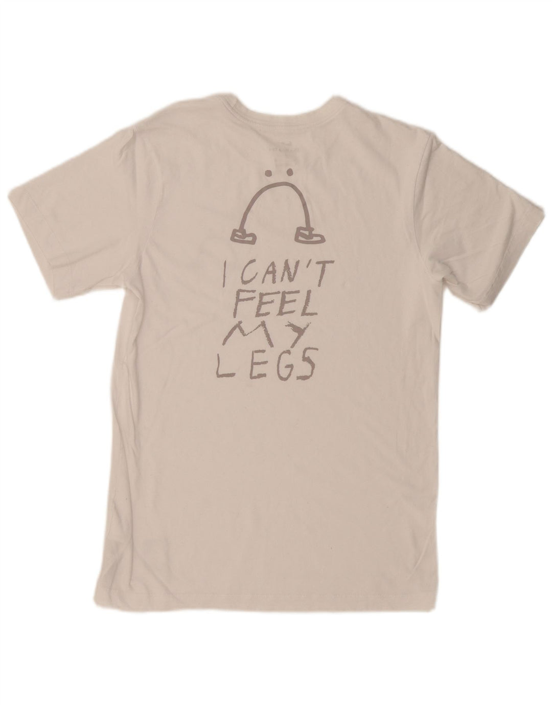 NIKE T-shirt grafica da uomo Dri Fit Top piccola in cotone bianco