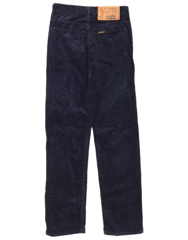 Pantaloni dritti in velluto a coste da donna Carrera W28 L31 Blu Navy
