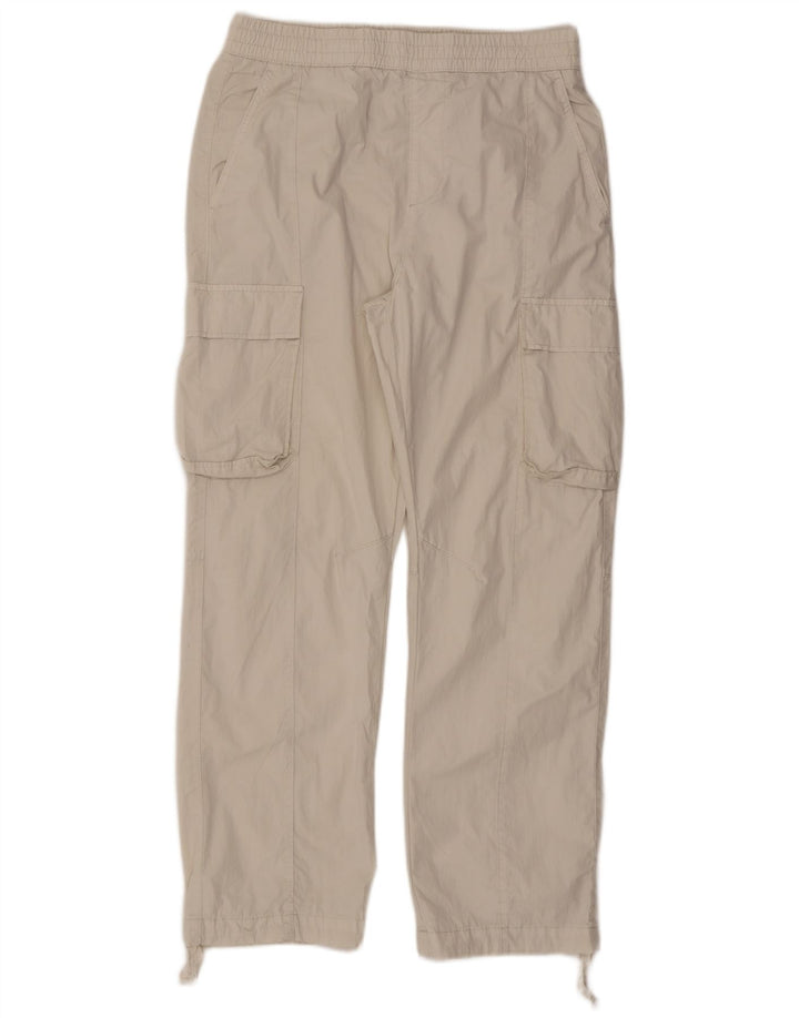 Pantaloni cargo dritti da donna Zara medi W31 L29 cotone beige