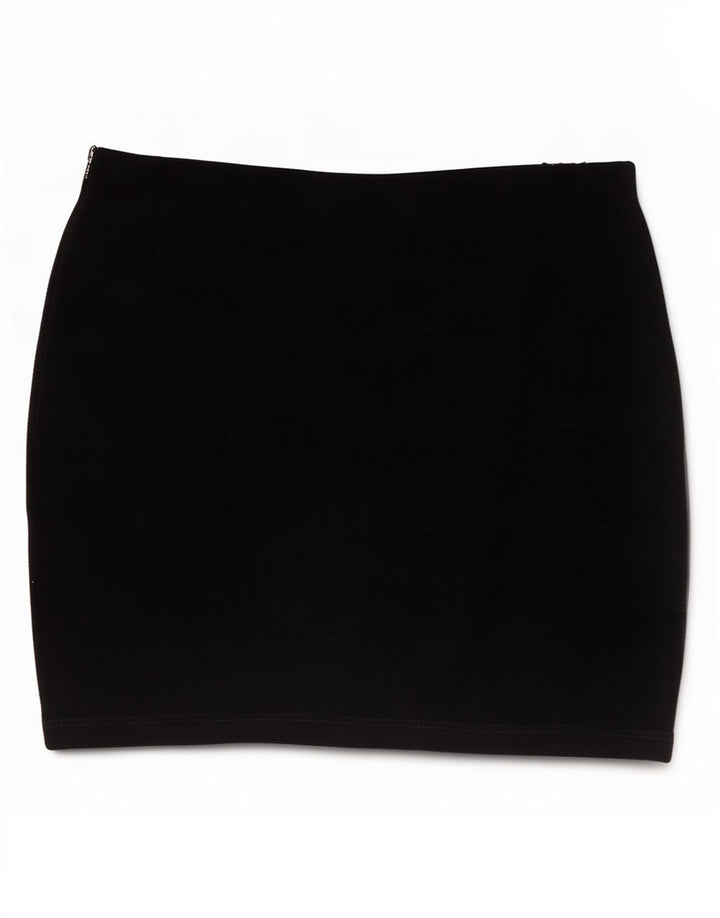 Minigonna Zara Trafaluc da donna media W28 cotone nero