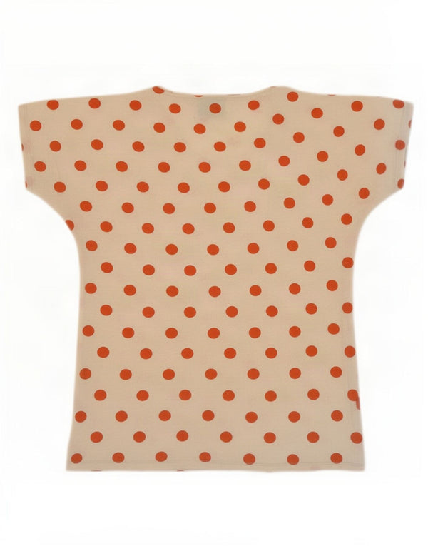 T-shirt da donna Zara Top UK 12 a pois bianco sporco medio