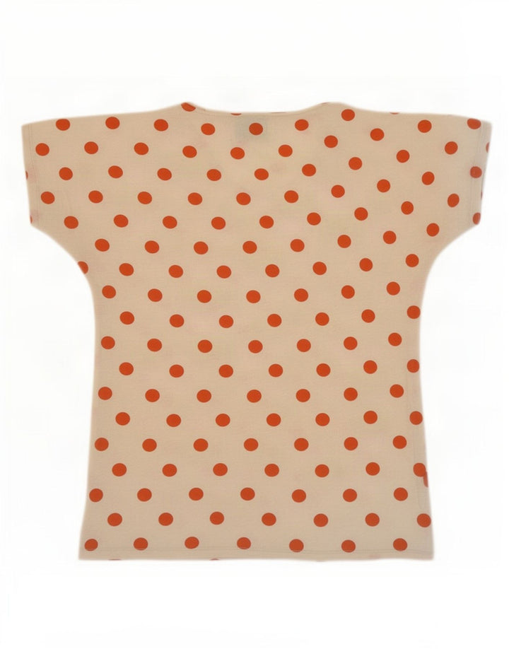 T-shirt da donna Zara Top UK 12 a pois bianco sporco medio