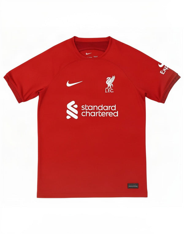 T-shirt grafica da ragazzo Nike Liverpool, 12-13 anni, grande, in poliestere rosso