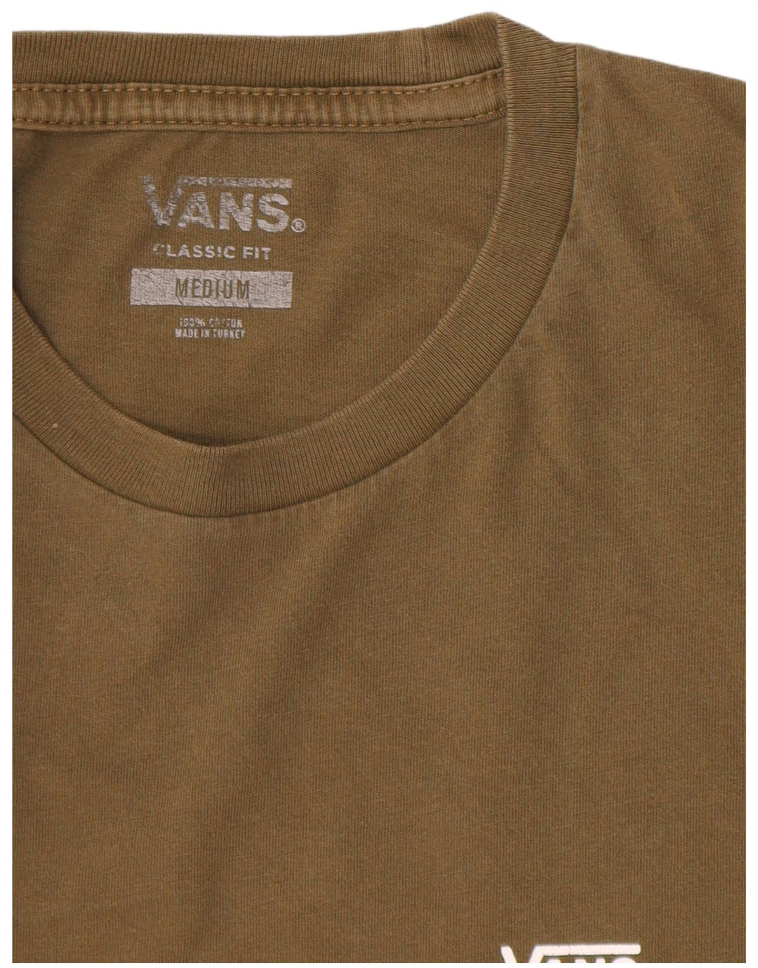 T-shirt da uomo dalla vestibilità classica di Vans, in cotone color block medio kaki