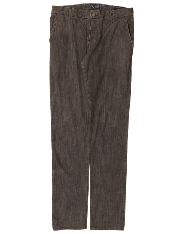 Jeans dritti da uomo Armani EU 46 Small W30 L33 Cotone grigio
