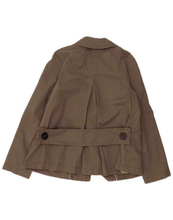 Trench corto da donna Zara UK 6 XS cotone grigio