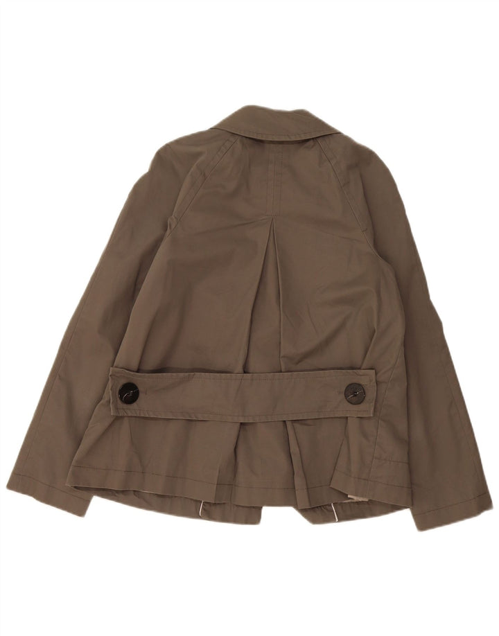 Trench corto da donna Zara UK 6 XS cotone grigio