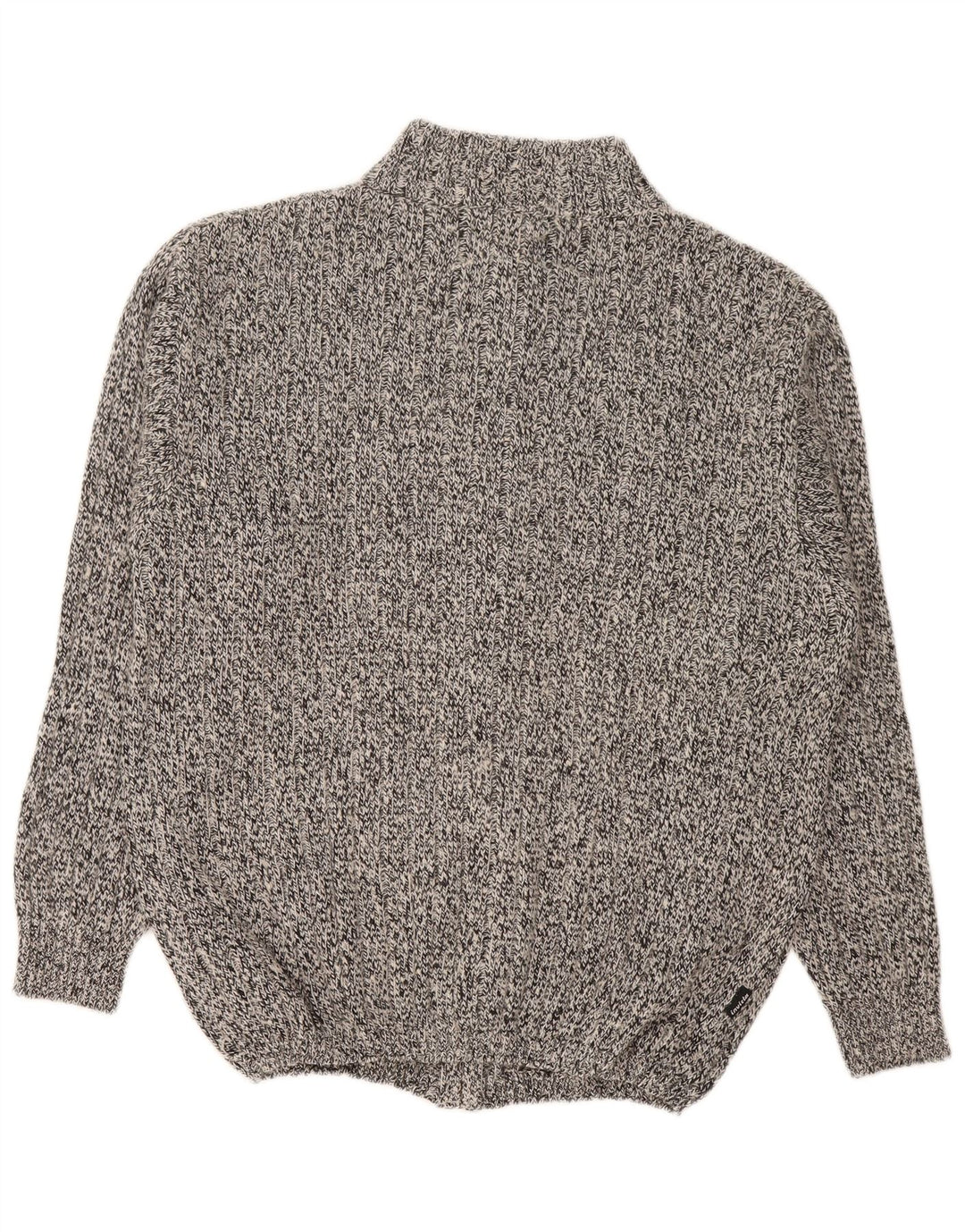 Maglione cardigan da uomo Invicta grande cotone chiazzato grigio