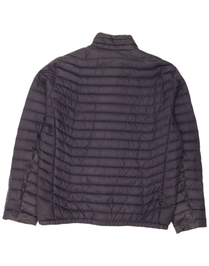 MICHAEL KORS Giacca imbottita da uomo UK 42 XL Nylon blu navy