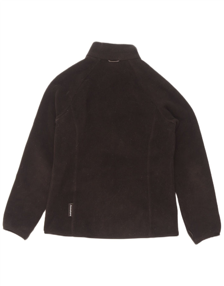 Giacca in pile foderata da donna Jack Wolfskin UK 8/10 piccola poliestere nero