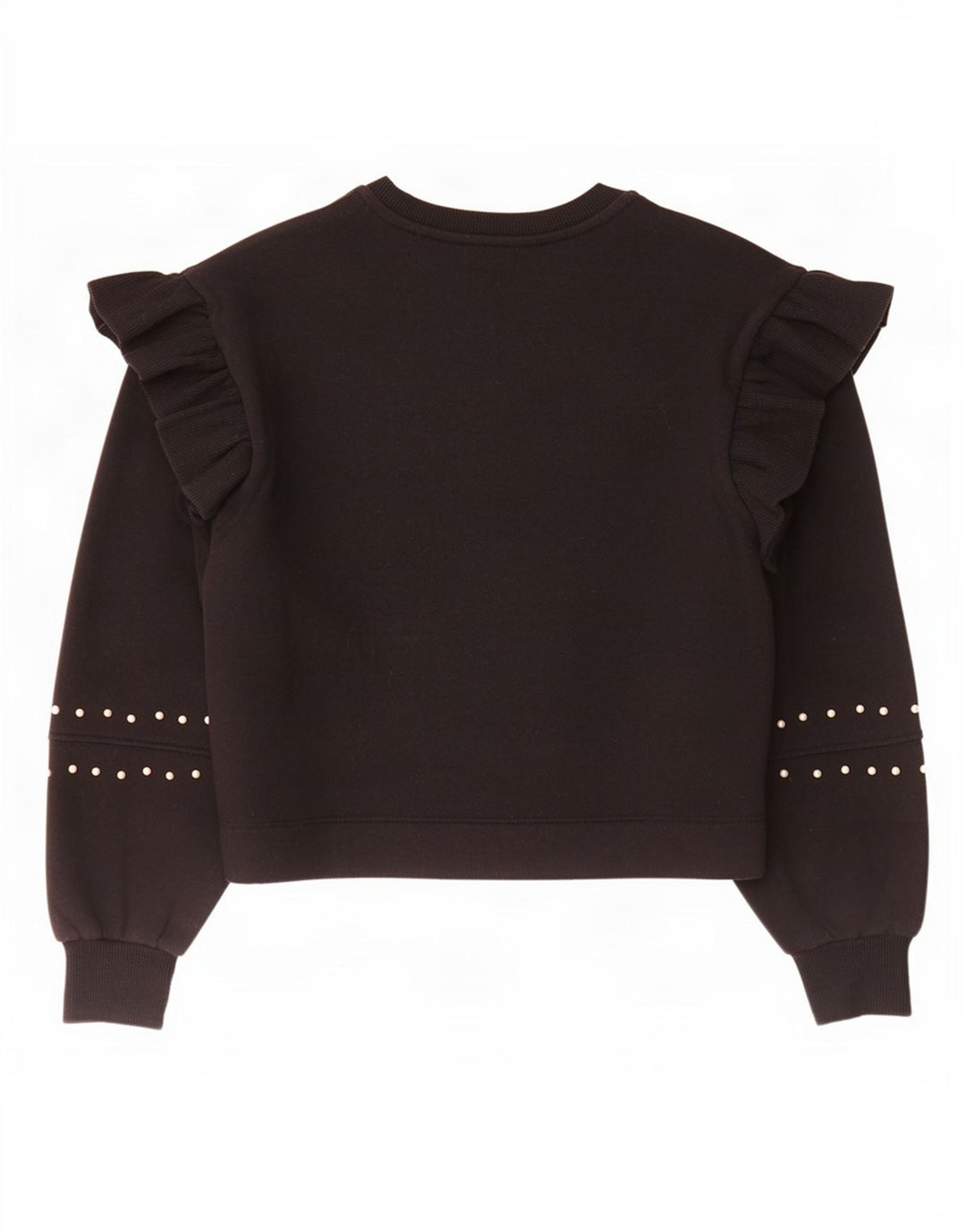 Felpa Zara da donna maglione UK 12 medio nero poliestere