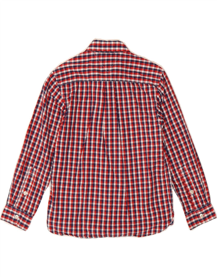 TOMMY HILFIGER Boys Shirt 8-9 Years Medium  Red Check Vintage Tommy Hilfiger and Second-Hand Tommy Hilfiger from Messina Hembry 
