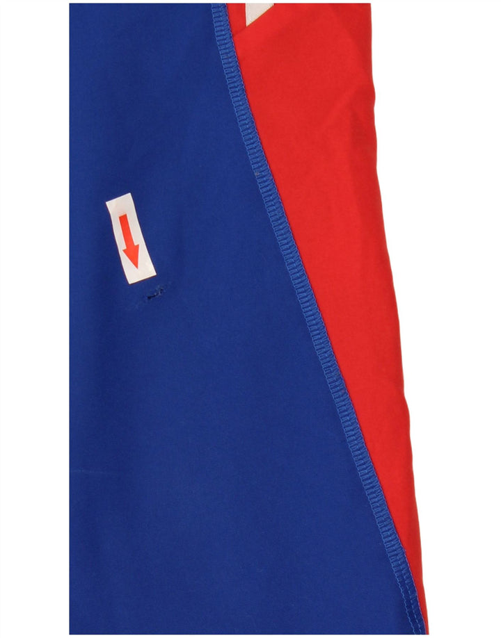 Pantaloni da tuta da uomo Adidas Joggers in poliestere color block blu medio