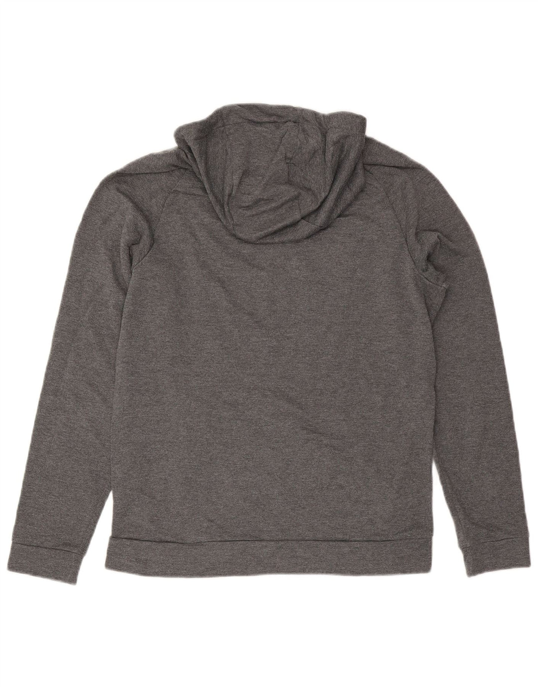 Felpa con cappuccio grafica Nike da donna UK 14 Poliestere screziato grigio medio