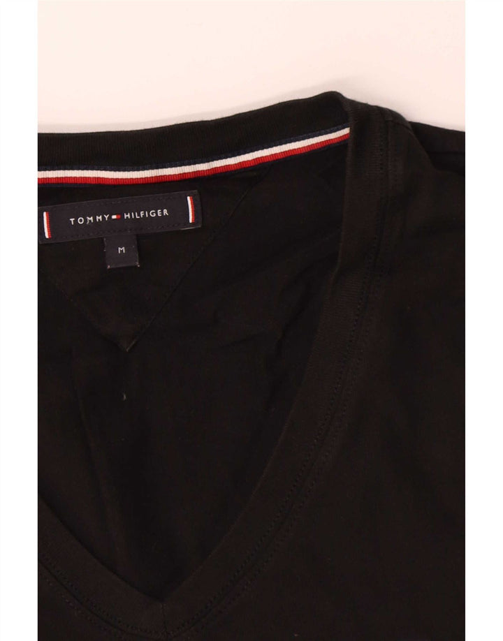 T-shirt da uomo Tommy Hilfiger Top in cotone nero medio