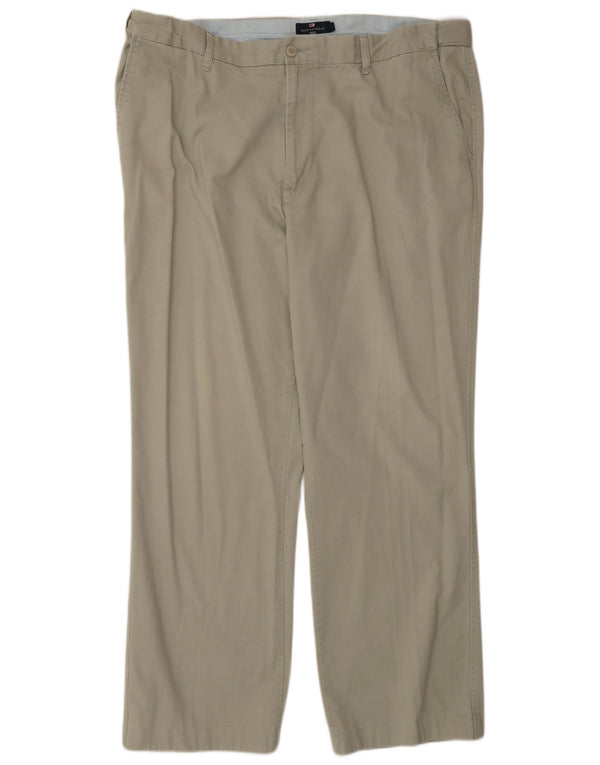 Pantaloni chino dritti Marks & Spencer da donna blu Harbour W42 L33 grigi