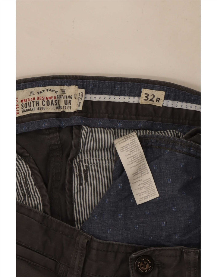 Pantaloni chino slim da uomo Fat Face W32 L29 cotone grigio