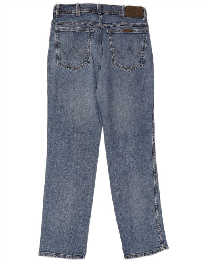 Jeans dritti da uomo Wrangler W33 L34 cotone blu