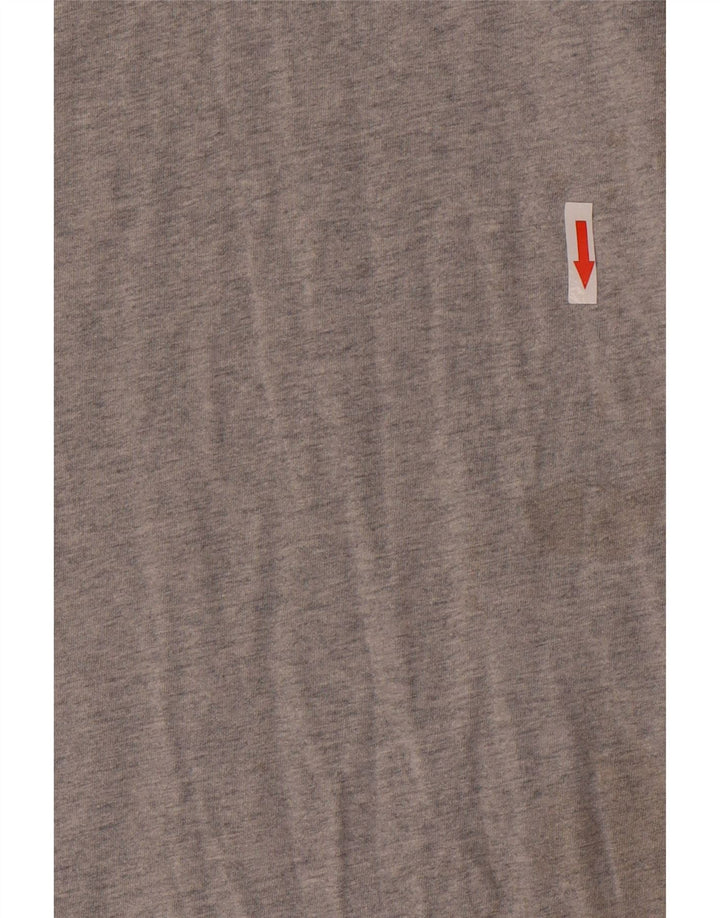 T-shirt grafica da uomo con vestibilità regolare Tommy Hilfiger Top in cotone grigio medio