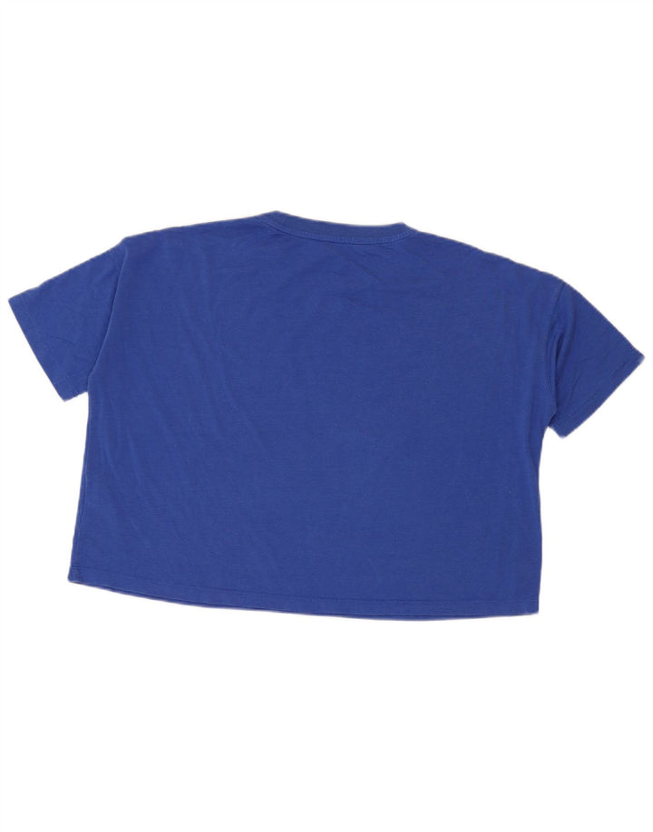 T-shirt grafica oversize corta Nike da donna, taglia UK 10, piccola, blu modale