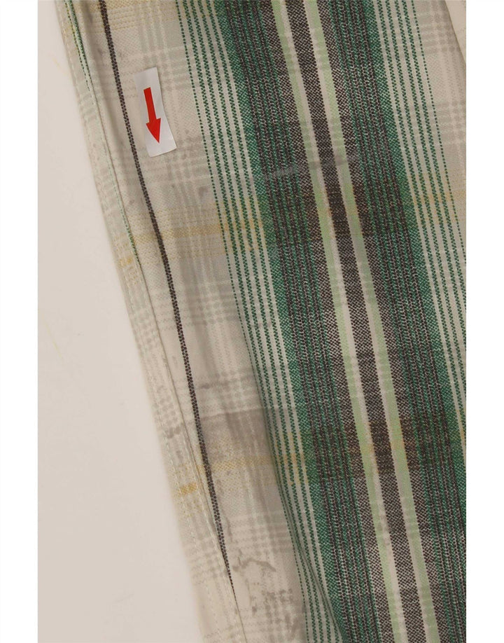 Pantaloni salopette da donna S.Oliver medi W32 L29 cotone a quadri verdi