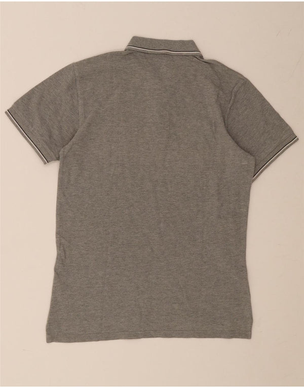 Polo Carhartt da uomo piccola a righe grigie