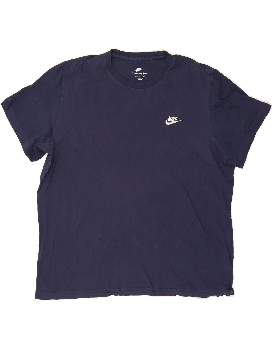 NIKE Mens T-Shirt Top XL Navy Blue Cotton Vintage Nike and Second-Hand Nike from Messina Hembry 