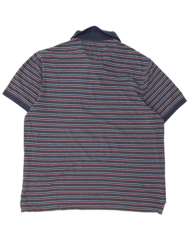 Polo da uomo FAT FACE XL in cotone a righe blu navy