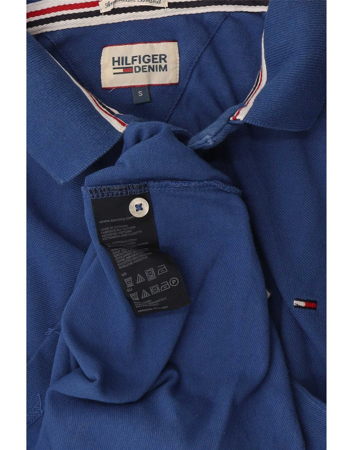 Polo da uomo Tommy Hilfiger piccola in cotone blu