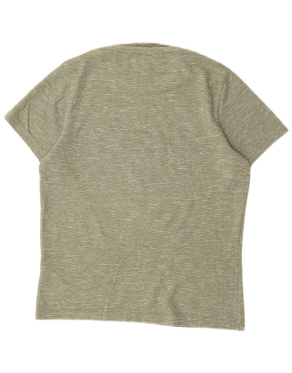 T-shirt da uomo Barbour Top piccolo in cotone screziato verde