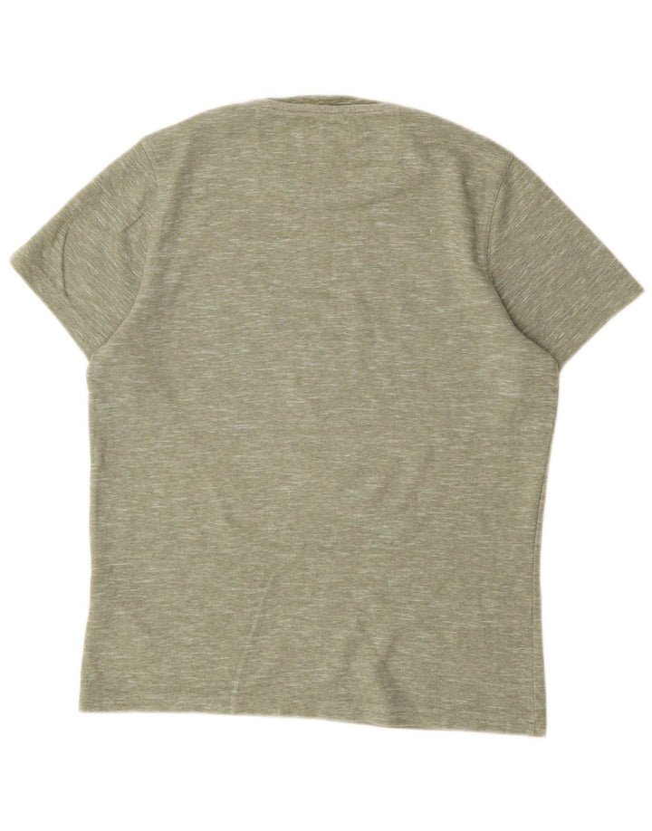 T-shirt da uomo Barbour Top piccolo in cotone screziato verde
