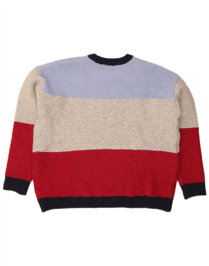 Maglione maglione girocollo da donna Marks & Spencer UK 16 grande multicolore
