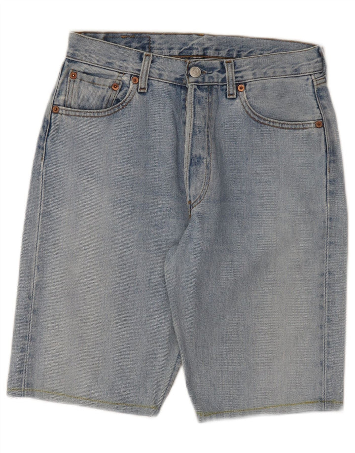 Pantaloncini di jeans Levi's 501 da uomo W29 in cotone blu medio