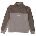 THE NORTH FACE Boys Sweatshirt Jumper 11-12 Years Large Grey Colourblock