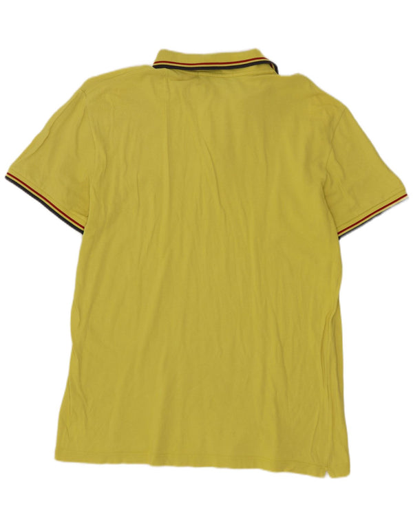 Polo da uomo FRED PERRY grande in cotone giallo
