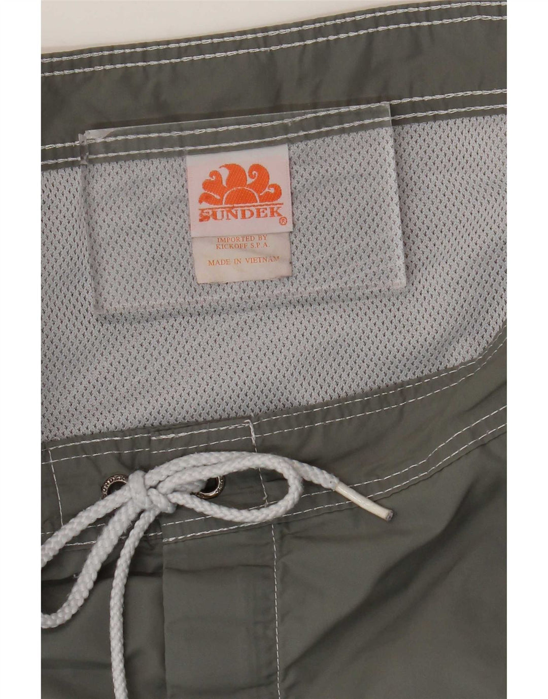 Pantaloncini da bagno da uomo Sundek in nylon grigio medio
