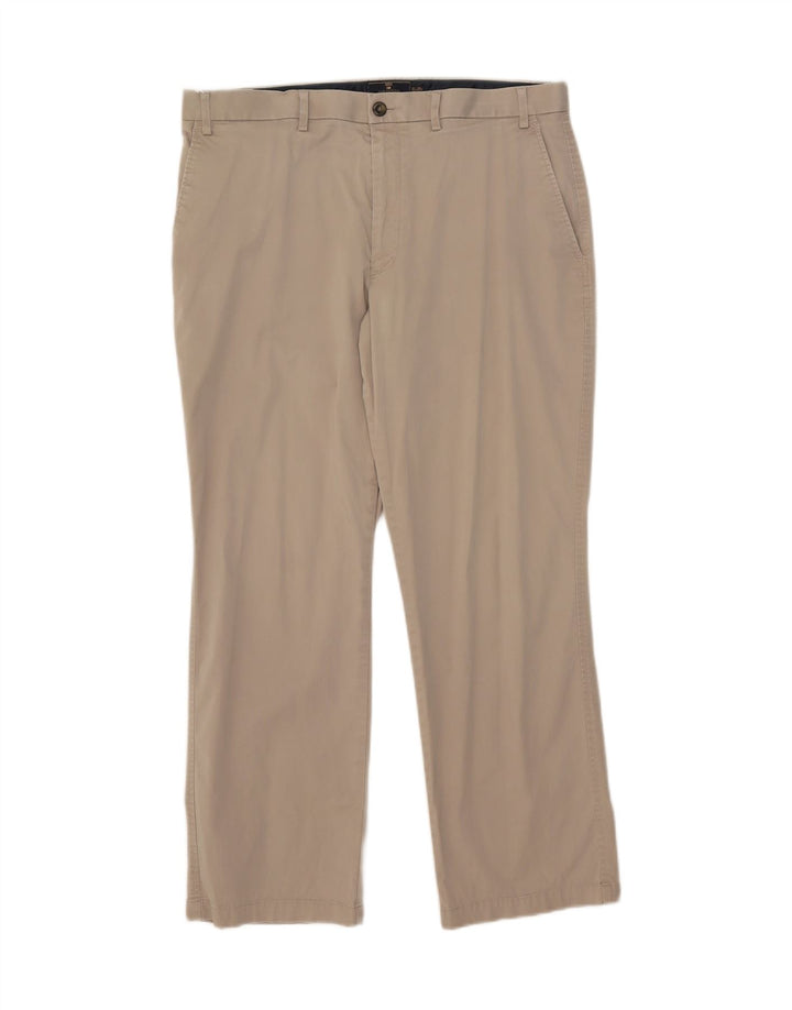 Pantaloni chino dritti Marks & Spencer da donna blu Harbour W36 L29 Beige