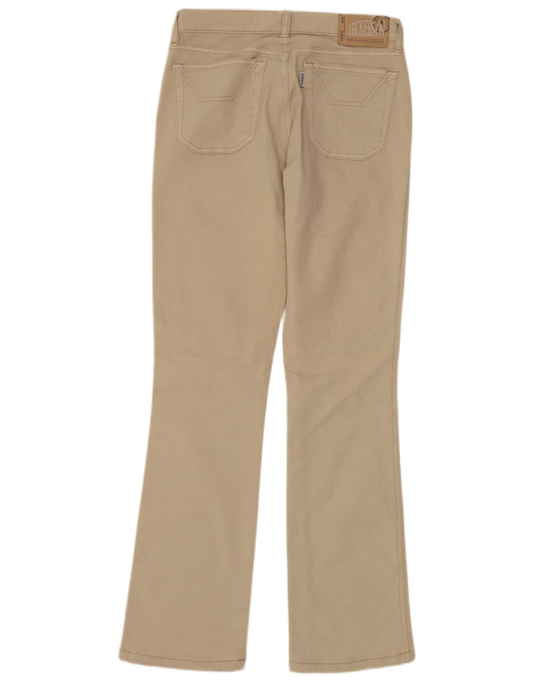 Jeans bootcut da donna JECKERSON W29 L31 cotone beige