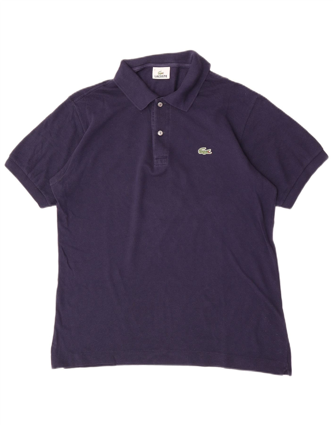 Polo da uomo Lacoste taglia 4 media in cotone blu navy